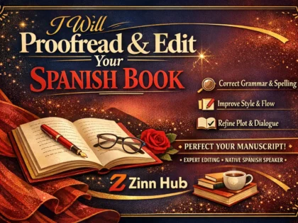 proofread and edit your spanish book