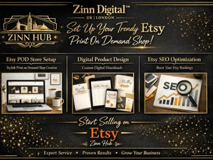 setup trendy etsy print on demand shop