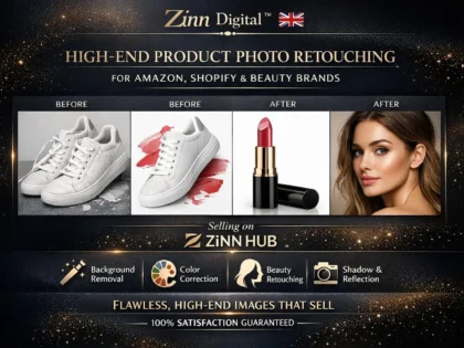 do high end product photo retouching for amazon