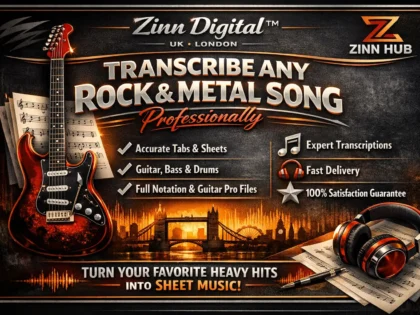Transcribe Any Rock And Metal Song Professionally