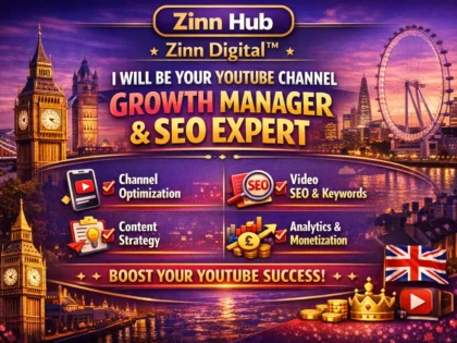 Be Your Youtube Channel Growth Manager And Seo Expert