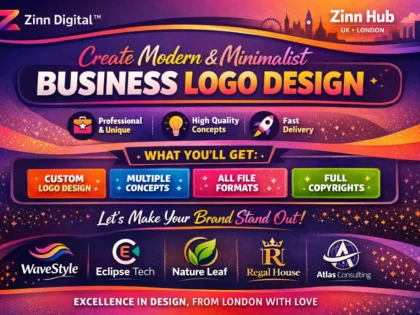 Create Modern Minimalist Professional Business Logo Design