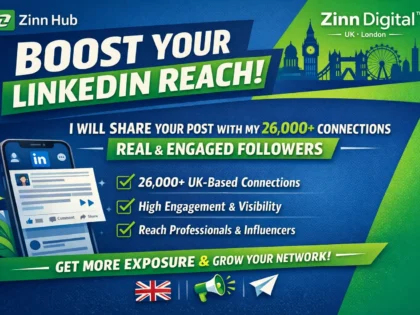 I'Ll Share Your Linkedin Post To My 26K Connections With Genuine Followers