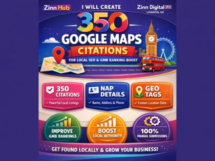 Create 350 Google Maps citations for local SEO and GMB ranking boost