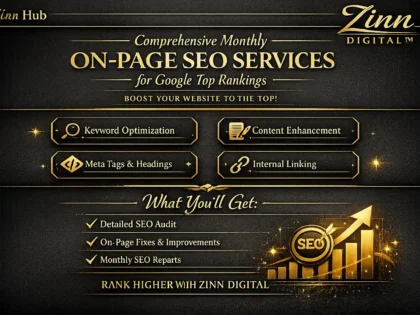 Comprehensive Monthly On-Page SEO Services for Google Top Rankings