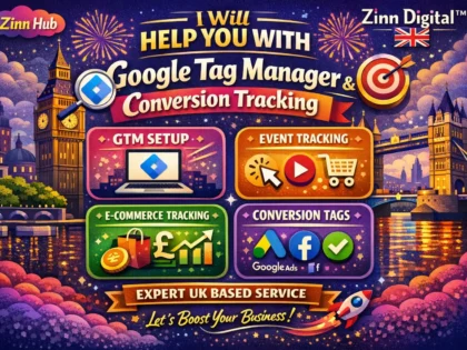 Help you with Google Tag Manager and conversion tracking requirements