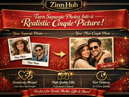 turn separate photos into a realistic couple picture