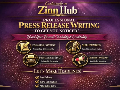 write a press release designed to get you noticed