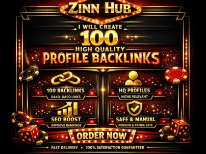 Create 100 High Quality Profile Backlinks