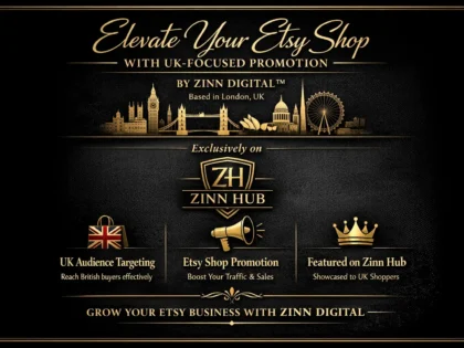 Elevate Your Etsy Shop with UK-Focused Promotion by Zinn Digital™