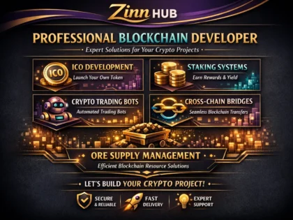 be blockchain developer for ico staking crypto bot cross chain bridge ore supply