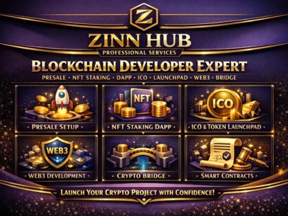 blockchain developer presale nft staking dapp ico token launchpad web3 bridge