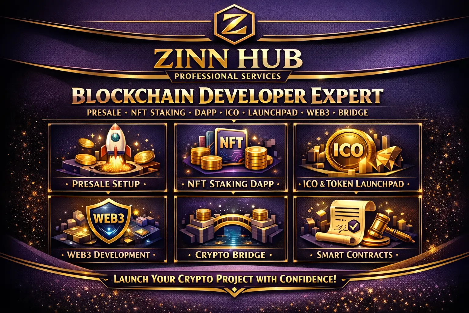 Blockchain Developer Presale Nft Staking Dapp Ico Token Launchpad Web3 Bridge 1 Blockchain Developer Presale Nft Staking Dapp Ico Token Launchpad Web3 Bridge