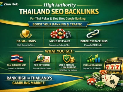 high authority thailand SEO backlink for thai poker