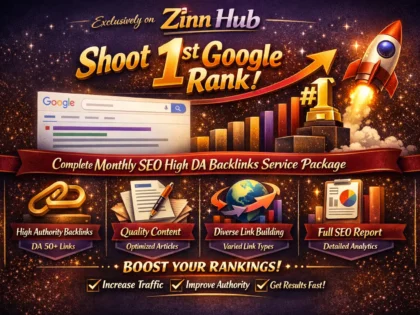shoot 1st google rank via complete monthly SEO high da backlinks service package