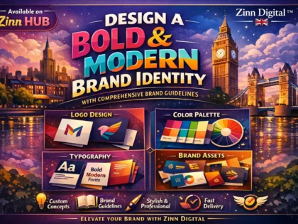 Design a bold and modern brand identity with comprehensive brand guidelines