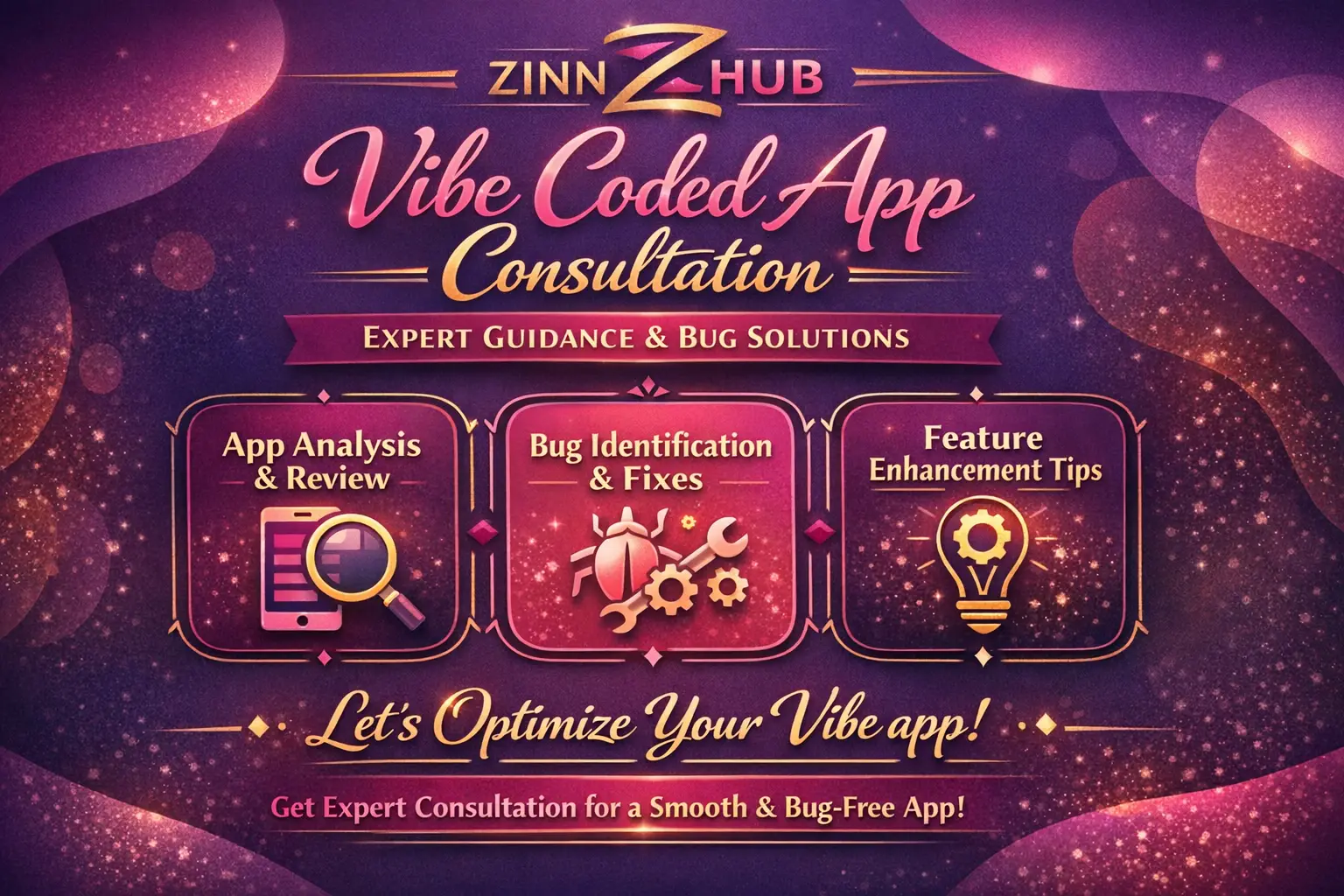 Provide Consultation On Your Vibe Coded App And Guide You On Bugs 1 Provide Consultation On Your Vibe Coded App And Guide You On Bugs