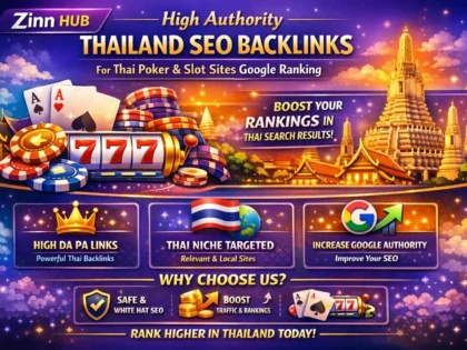 high authority thailand SEO backlink for thai poker