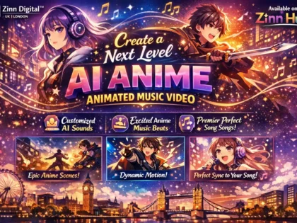 create a next level ai generated anime animated music video