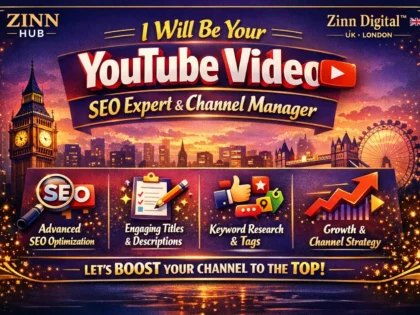 be your youtube video SEO expert and channel manager