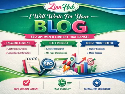 write for your blog and make sure it is SEO optimized