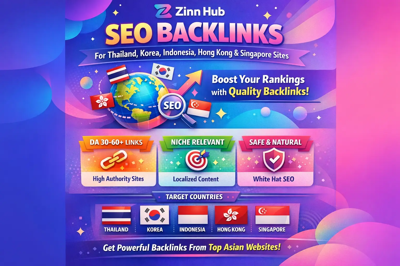 Build Seo Backlink For Thailand, Korea, Indonesia, Hong Kong, Singapore Sites 1 Build Seo Backlink For Thailand