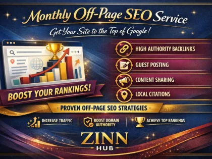 do monthly off page SEO service for google top ranking