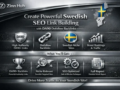 create powerful swedish SEO link building with da90 dofollow backlinks