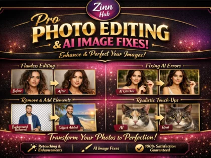 do any photo editing and fix ai generated images