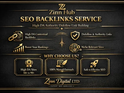 SEO Backlinks Service: High DA Authority Dofollow Contextual Link Building by Zinn Digital™