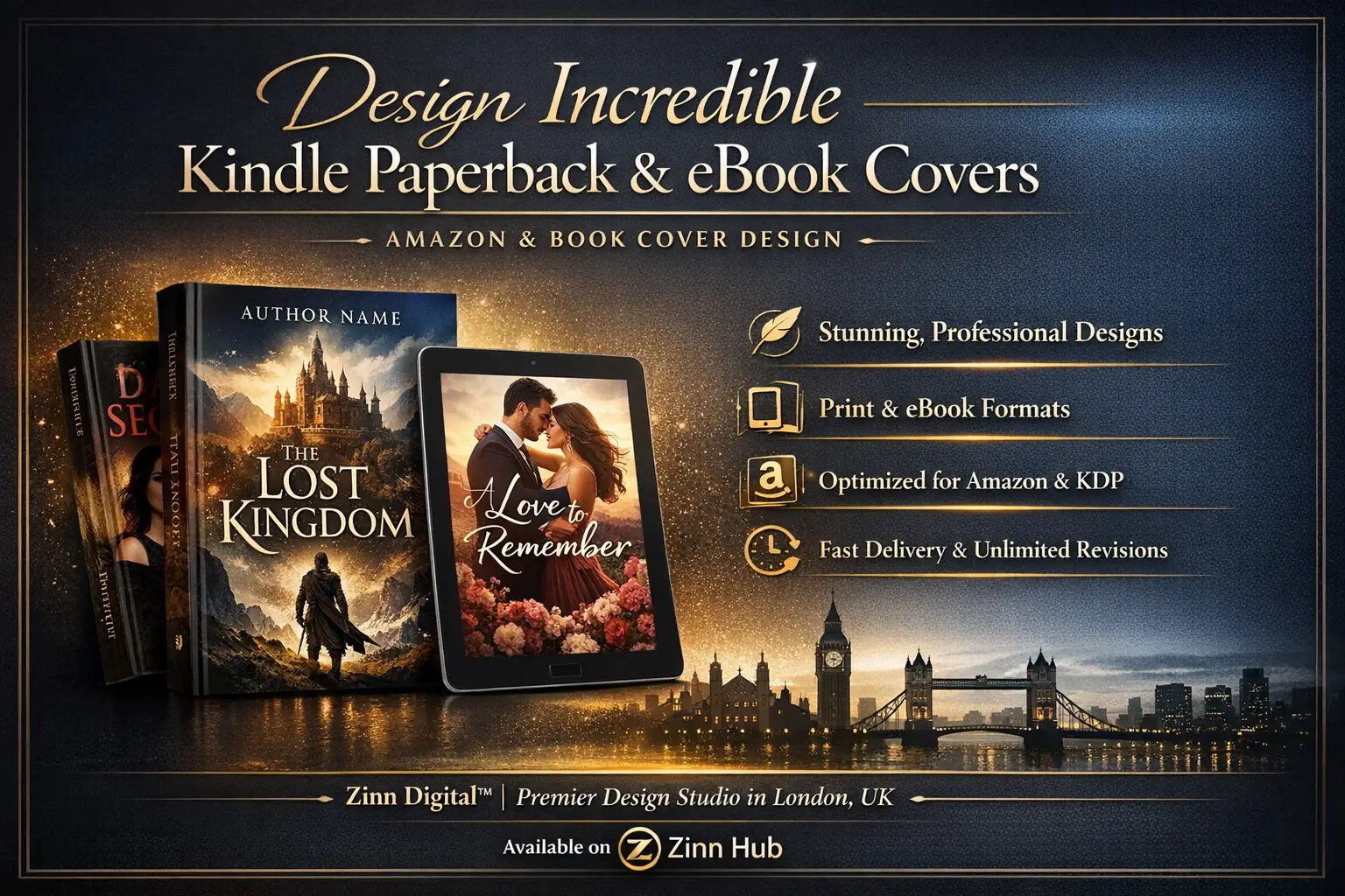 Design Incredible Kindle Paperback, Ebook Cover, Amazon Cover, Book Cover Design 2 Ebook Cover