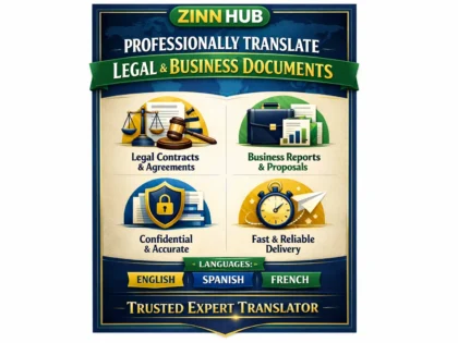 professionally translate legal and business documents
