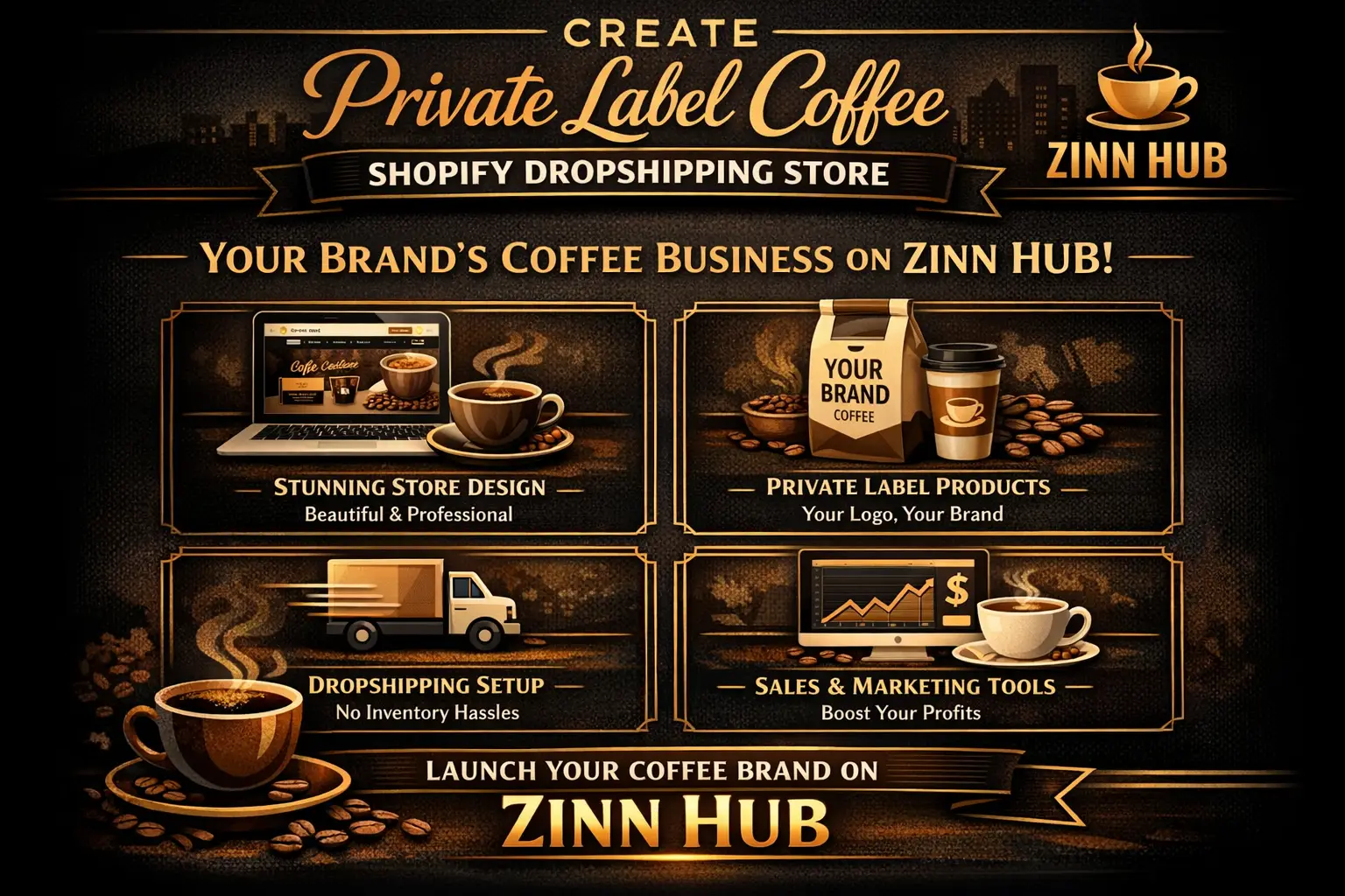 Create Private Label Coffee Shopify Dropshipping Store 1 Create Private Label Coffee Shopify Dropshipping Store