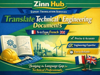 translate technical and engineering documents to and from french