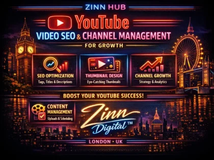 Youtube Video Seo And Channel Management For Growth By Zinn Digital ™