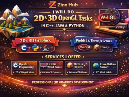 Do 2D 3D Opengl Tasks In Cpp