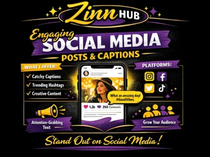 write engaging social media posts and captions