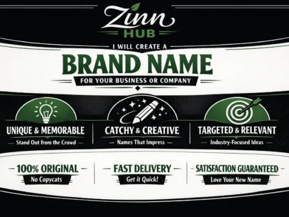 create a brand name for your business or company