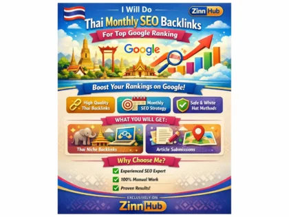 do thai monthly SEO backlinks for top google ranking