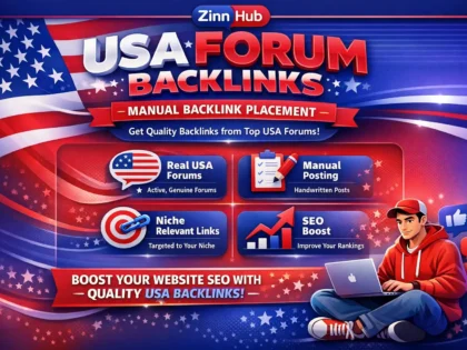 do manual backlinks placement from USA forums
