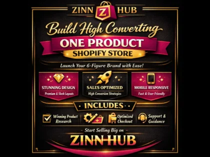 build high converting one product shopify store