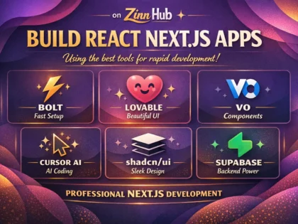 build react next js using bolt