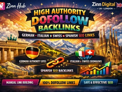 High Authority Dofollow German Italian Switzerland Spanish SEO Backlinks