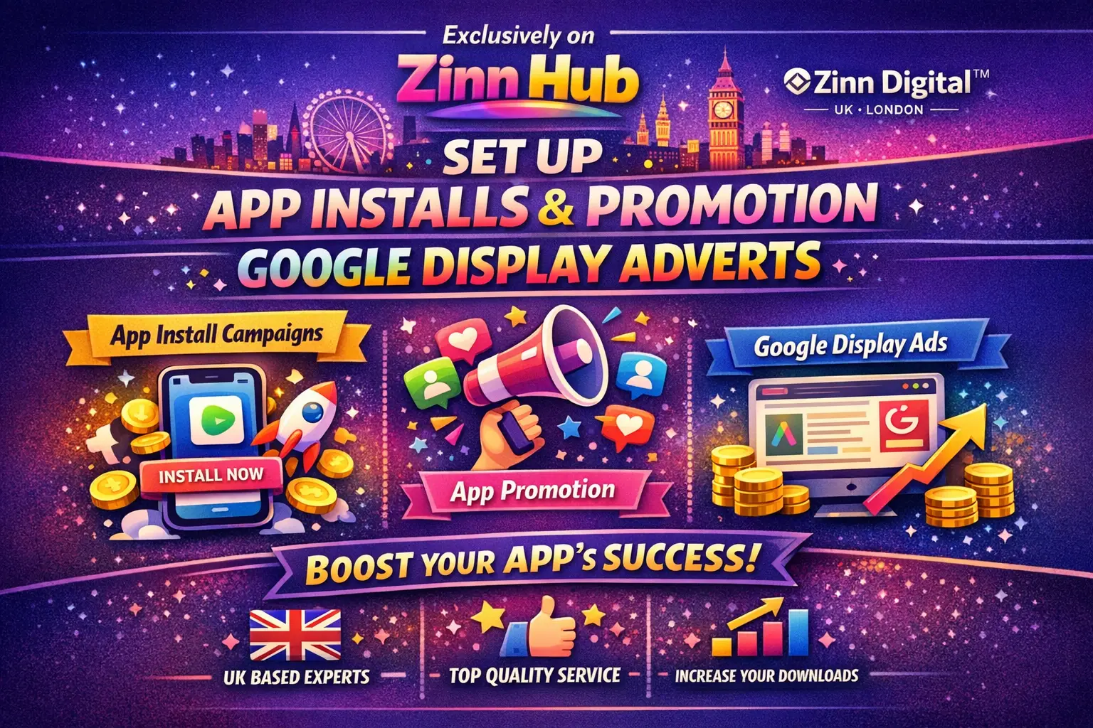 Set Up App Installs, App Promotion, Google Display Adverts 1 Set Up App Installs