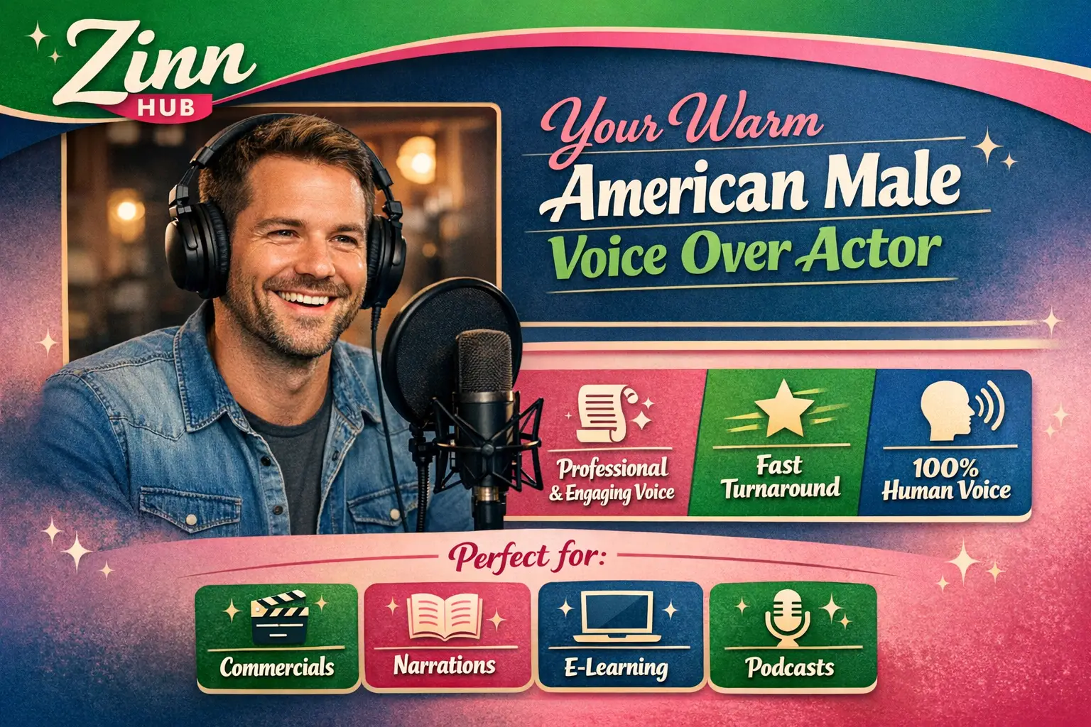 Be Your Warm American Male Voice Over Actor, Human Artist In English 1 Be Your Warm American Male Voice Over Actor
