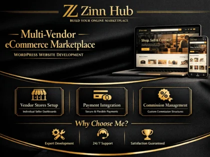 develop multi vendor ecommerce marketplace wordpress website