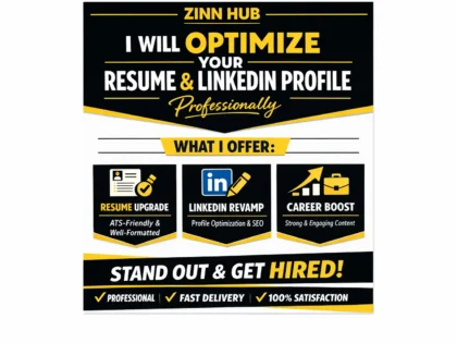 do resume and linkedin profile optimization professionally