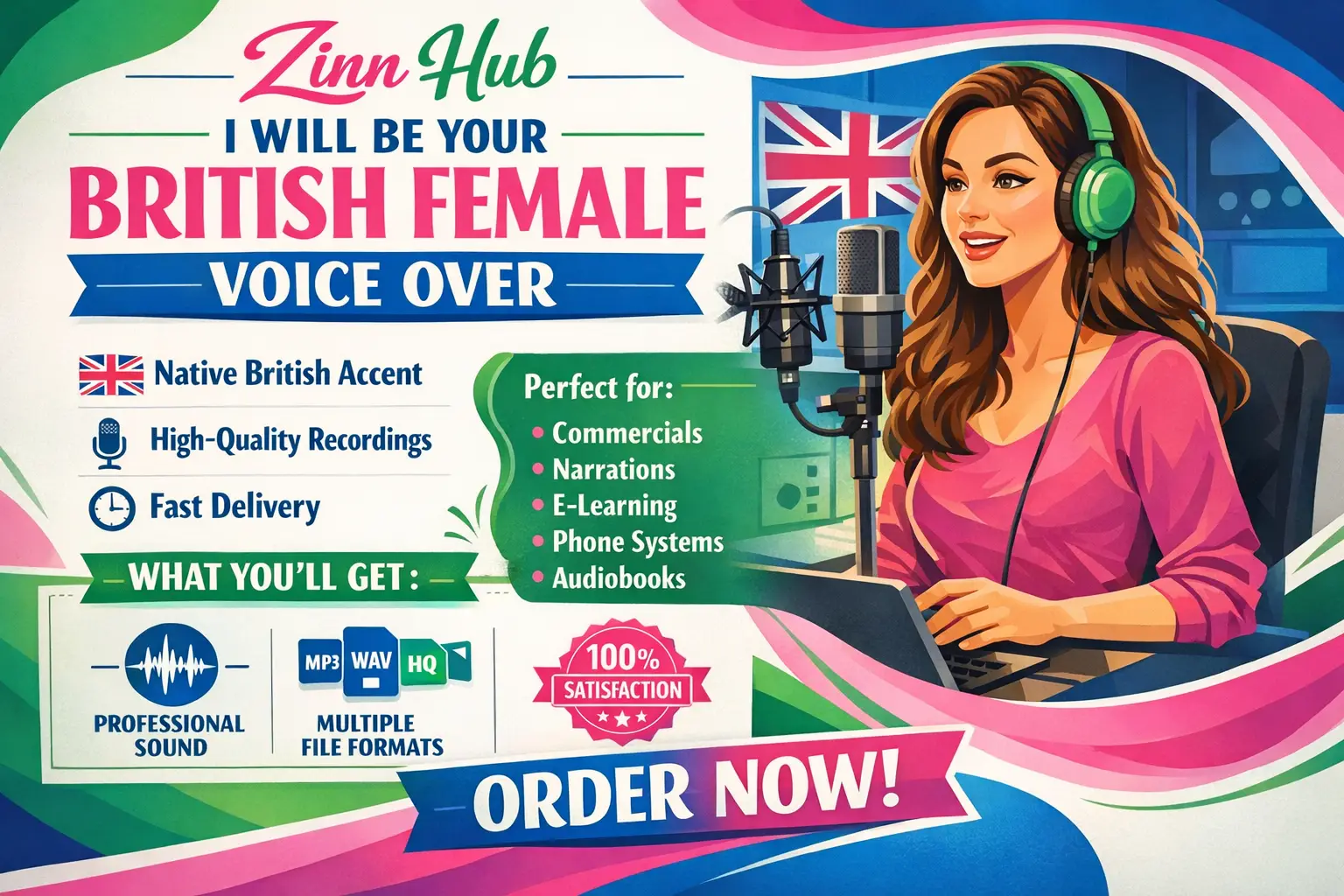 Be Your British Female Voice Over, English Voice Over 1 Be Your British Female Voice Over