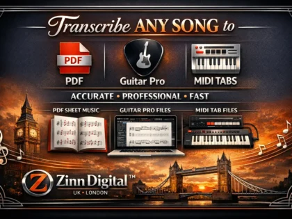 transcribe any song to PDF