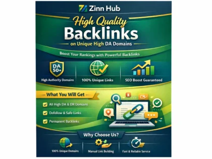 Provide High Quality Backlinks On All Unique High Da Domains